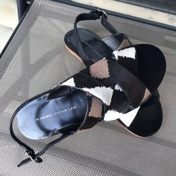 10 Crosby Derek Lam Shoes - 10 Crosby Derek Lam strap flat sandals nwot